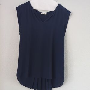 Pleione Navy Blue Women's Blouse